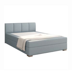 MOB, Jednolôžková posteľ Boxspring 120 cm - Rhoni (mentolová) (s roštom, matracom a úl. priestorom)