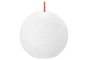Bolsius Kugelkerze Rustiko Shine ø8cm, wolkiges weiß
