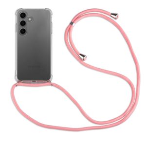 betterfon | Samsung Galaxy S24 Handykette Smartphone Halskette Hülle mit Band - Schnur mit Case zum umhängen Handyhülle mit Kordel zum Umhängen für Samsung Galaxy S24 in Rosa
