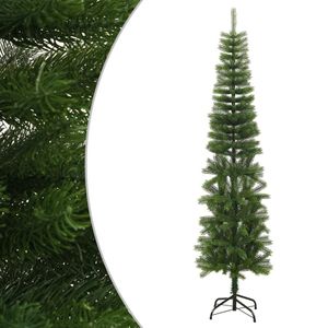 vidaXL Künstlicher Weihnachtsbaum mit Ständer Schlank 240 cm PE