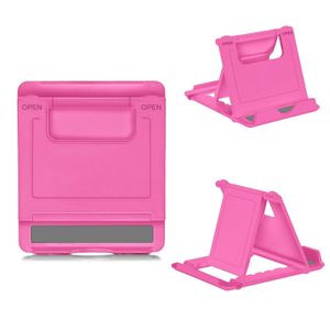 Universal Smartphone Handy Halter Ständer Stativ Halterung verstellbar klappbar Farbe: Pink