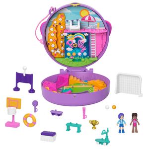 Polly Pocket Football Box, hracia súprava vrátane 2 figúrok a príslušenstva