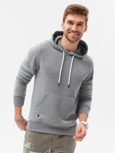 Ombre Herren Kapuzenpullover Sweatshirt Hoodie Pullover Sweatjacke Sport Casual Basic Mix Farben S-XXL Grau Melange M