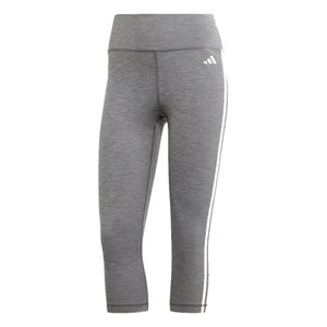 adidas 3/4 Leggings Damen im 3 Streifen Design, Farbe:Grau, Größe:L adidas 3/4 Leggings Damen im 3 Streifen Design, Farbe:Grau, Größe:L