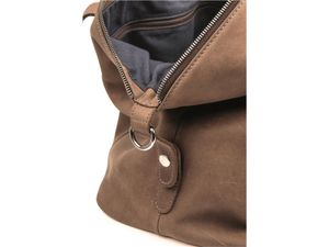 HAROLD´s Toro Travelbag Reisetasche mit abnehmbarem Tragegurt mit Krabinern und Henkelgriff Rindsleder natur