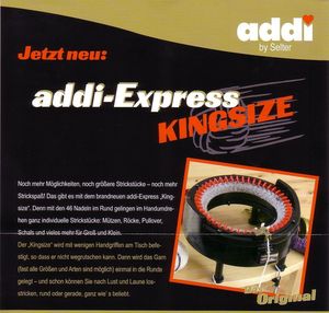mlýnek na pletení Addi Express Kingsize