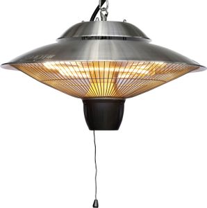 Rowi Infrarot-Deckenheizstrahler 1500 W 2 Heizstufen, silber