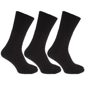 Herren Thermo-Socken, 3er-Pack, Wollanteil MB281 (39-45 EU) (Schwarz)