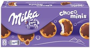 Milka Choco Mini herbatniki wypełnione pysznym, delikatnym kremem mlecznym 185g