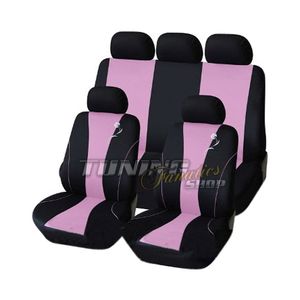 Sitzbezug Sitzbezüge Schonbezüge Bezug Sitz Schwarz Pink SET für viele Fahrzeuge