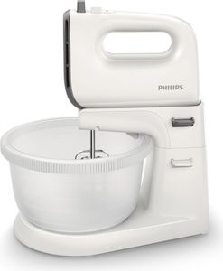 Philips Handmixer 5000 Series, 5 Geschwindigkeitsstufen, Turbofunktion, Knethaken, 3.0 L, 450 W, Grau (HR3745/00)