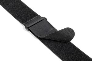 VELCRO® Verstellbarer Tragegurt mit Klettverschluss extrabreit, Haken & Flausch Gurt 50mm x 92cm x 1 Schwarz
