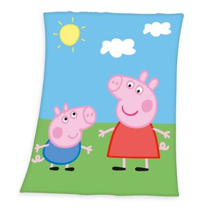 "Peppa Pig" Kuscheldecke / Fleecedecke / Decke, 100% Polyester, 130x160 cm