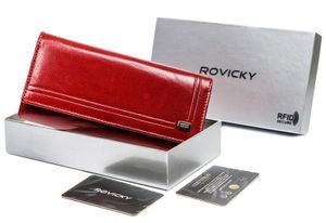 Skórzany Portfel Damski Na Karty Z Ochroną Rfid Protect Lumarko!