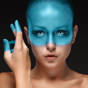 aricona Farbige Blaue Halloween Kontaktlinsen Crazy Fun Linsen Farbig Blau