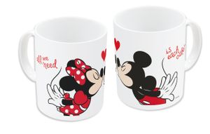 Minnie & Mickey Mouse Kiss Tasse, 325 ml