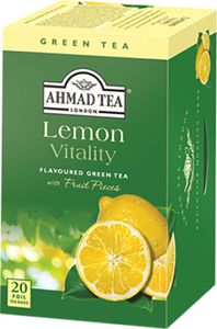 Ahmad Tea- Lemon Vitality Grüner Tee 40g, 20 Beutel