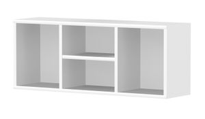 Regal, Küchenregal, Wohnzimmerregal, Bücherregal - 94 cm breit, Farbe: Weiß