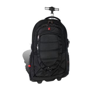 Travel N Meet 2 in 1 Trolley Backpack Polyester Ladies Men Travel Bag Black 35x34x50 D2ORD4206S
