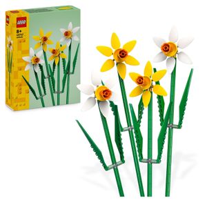 LEGO Creator Narzissen, Künstliches Blumen-Set für Kinder, Bauen und präsentiere diesen Blumenstrauß zu Hause als Schlafzimmer- oder Schreibtischdekoration, Geschenke für Mädchen, Jungen, Teenager und Fans 40747