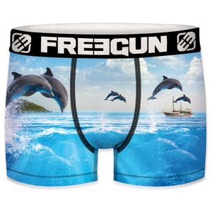 Freegun Herren Delfin MEGA-Design Boxershorts in Größe L