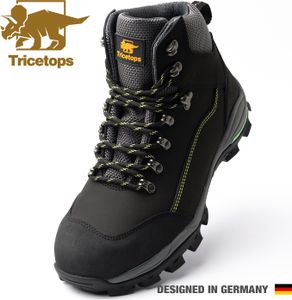 Tricetops CM071H Arbeitsschuhe Herren S3 Stahlkappe Wanderschuhe Komfortabele S3 Sicherheitsschuhe Wasserdicht Sicherheitsstiefel Gr.46