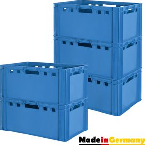Fleischkiste E3 Fleischkiste Fleischerkiste Fleischkisten Kiste Fleischkiste Eurobox Lebensmittelecht 60 x 40 Metzgerkiste Auswahl Blau Kingpower, Anzahl:5