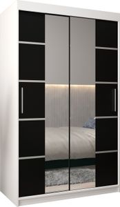 Kleiderschrank, Schiebetürenschrank Schlafzimmer, Schrank mit Spiegel VERONA 4 120 cm
