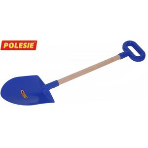 WADER Schaufel Schippe Sandkastenspielzeug Strandspielzeug mit Holzstiel 60cm
