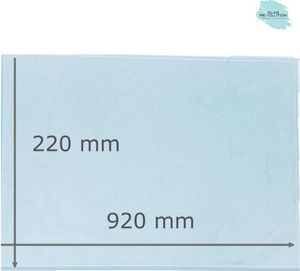 Glasplatte | Glasregal | Glasscheibe - satiniertes Glas - 8 mm Stärke - (228,60 EUR / qm - Mindestbfl. 0,25 qm - Kantenb 5,35 EUR / lfm.) - Viele Maße lieferbar! - 920 mm x 220 mm