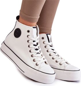 BUTY TRAMPKI damskie BIG STAR KK274170 zimowe ocieplane na zimę 37 biały r.37