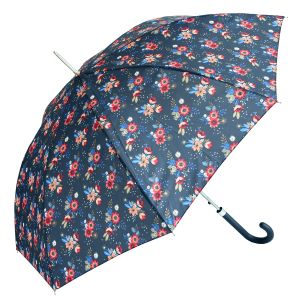 Stockschirm Fiber Damenschirm Regenschirm Automatik  Blumen UV Schutz 50+