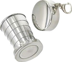 INF Zusammenklappbarer Becher für Outdoor-Aktivitäten und Reisen - Edelstahl L