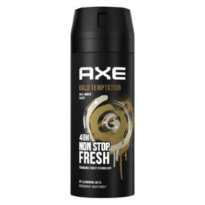 AXE Bodyspray Gold Temptation 6x 150ml Deospray Deodorant Deo Spray Herren Männer Men ohne Aluminium