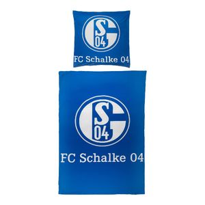 FC Schalke 04 Mikrofaser Bettwäsche Signet 135 x 200 cm