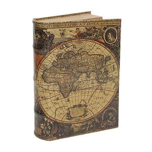 Hohles Buch mit Geheimfach Buchversteck Atlas Antik-Stil : 27cm Größe: 27cm