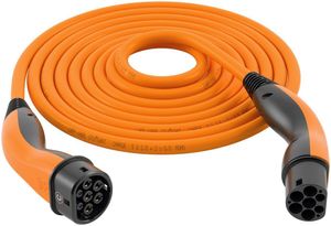 LAPP MOBILITY HELIX® Ladekabel Typ 2, bis zu 11 kW, 5 m, Orange - 20 A, 3-phasig, zum Laden von Hybrid- und Elektroautos mit Typ-2-Anschluss