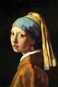 Johannes Vermeer XXL Poster - Das Mädchen Mit Dem Perlenohrring, 1665 (120 x 80 cm)