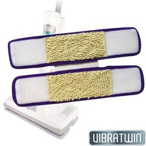 Vibratwin® - Bodenreiniger Ersatzmatten Fleck Weg Mopp zur Beseitigung von Flecken und Schmutz auf Teppichböden