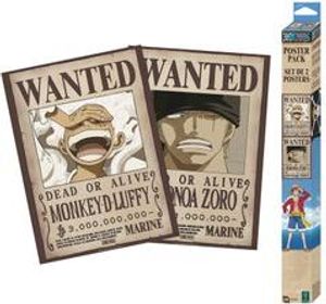 One Piece - Wanted Zoro & Ruffy - 2 Poster-Set