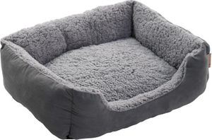 Hundebett Hundekissen Hundekorb 75x60x19 cm Haustierbett Tierbett Hundesofa Grau