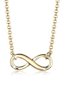 Elli Halskette Choker Infinity Symbol Unendlichkeit 925 Silber Gold
