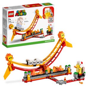 LEGO 71416 Super Mario Lavawelle-Fahrgeschäft – Erweiterungsset mit Feuer-Bruder und 2 Hotheads zum Kombinieren mit Starterset, Spielzeug für Kinder
