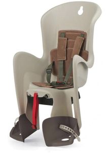 Polisport Kindersitz hinter Bilby Maxi creme/braun mit Trägerbefestigung (CFS)