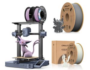Creality 3D CR-10 SE 3D Drucker+2kg Creality Hochgeschwindigkeits PLA Filament (Weiß+Grau)