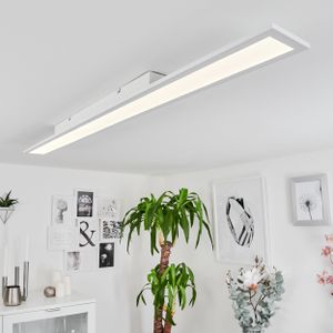 »Lonigo« LED Deckenpanel aus Metall in Weiß