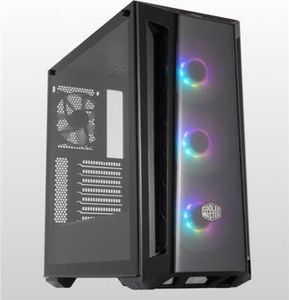 Cooler Master MasterBox MB520 ARGB - Midi Tower - PC - Kunststoff - Stahl - Gehärtetes Glas - Schwar