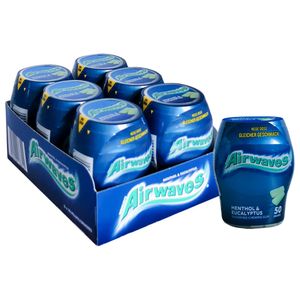 Wrigley`s Airwaves Menthol & Eucalyptus Kaugummi, 6 x 50 Dragees