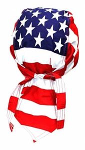 Bandana Amerika Fahne, Bandana Cap America, Kopftuch mit USA, Bandana Headscarf with USA Flag, Pañuelo pañuelo USA,Foulard Bandana USA