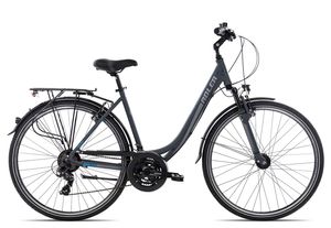 Adler Verona Wave Damenrad 28 Zoll darkgrey matt/grey blue 55